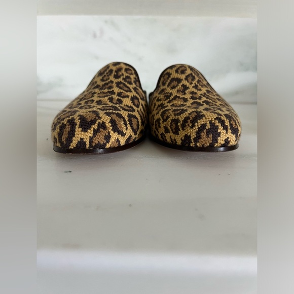Stubbs & Wootton needlepoint leopard print Jane mules with box - Picture 11 of 12